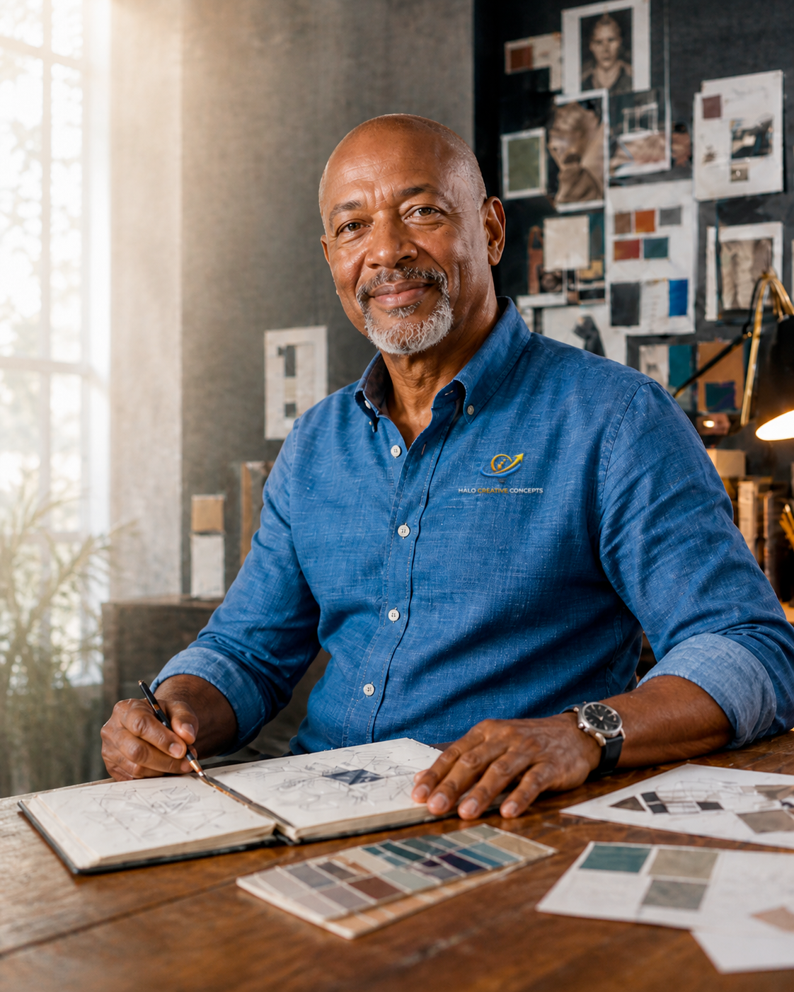 Halo Creative Concepts creative director at his design studio